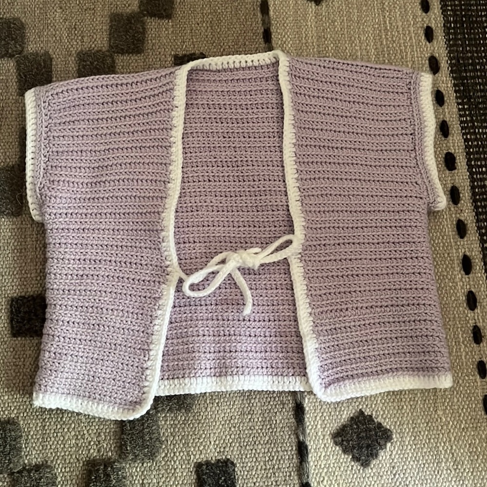 Crochet tie top